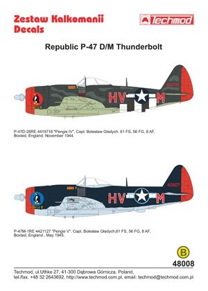 Techmod 48008 - Republic P-47D/M Thunderbolt 1/48 – imagen 2