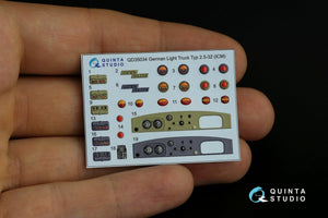 Quinta Studio QD35034 Opel Blitz 3D-Printed &amp;amp; coloured Interior on decal paper (ICM) 1/35 – imagen 8