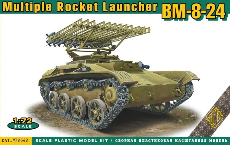 ACE 72542 BM-8-24 multiple rocket launcher 1/72