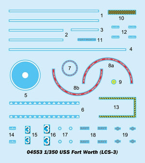 Trumpeter 04553 USS Fort Worth LCS-3 1/350 – immagine 4
