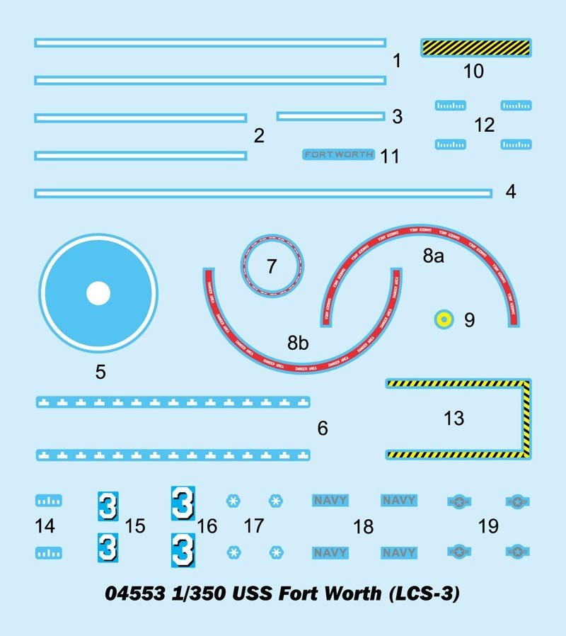 Trumpeter 04553 USS Fort Worth LCS-3 1/350 – immagine 4