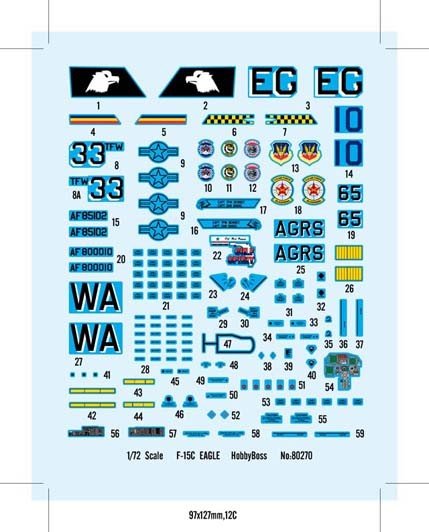 Hobby Boss 80270 F-15C Eagle Fighter 1/72 – zdjęcie 3