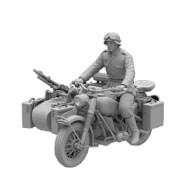 Freedom 616005 Conducteur de moto allemand de la Seconde Guerre mondiale pour R75 1/48  – image 3