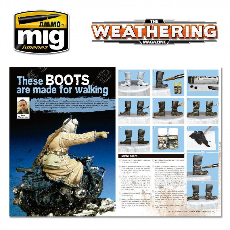 AMMO of Mig Jimenez 4524PL TWM Issue 25 WHEELS, TRACKS &amp;amp; SURFACES Polska wersja językowa – imagen 6