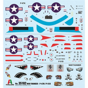 Italeri 35102 WAR THUNDER - P-47 N &amp;amp; P-51 D 1/72 – Bild 8