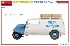 MiniArt 38057 TEMPO A400 LIEFERWAGEN. MILK DELIVERY VAN 1/35 – immagine 4