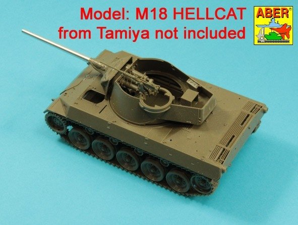 Canon Aber 35L-325 de 76 mm pour fusil d&amp;#39;assaut M18 Helcat, échelle 1/35 – image 6