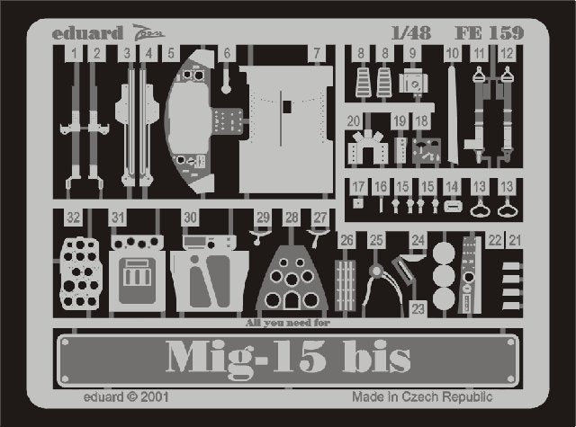Eduard FE159 MiG-15bis 1/48 Tamiya 