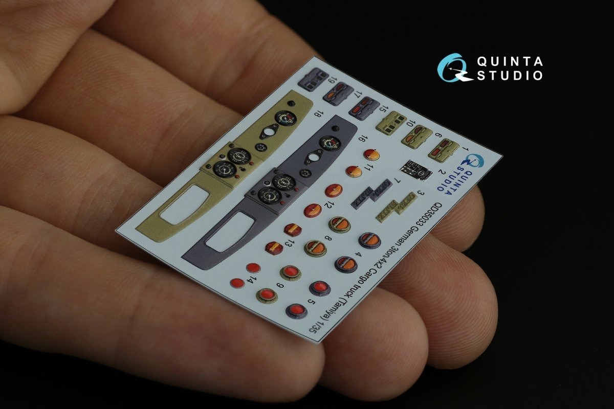 Quinta Studio QD35033 Opel Blitz 3D-Printed &amp;amp; coloured Interior on decal paper (Tamiya) 1/35 – imagen 8
