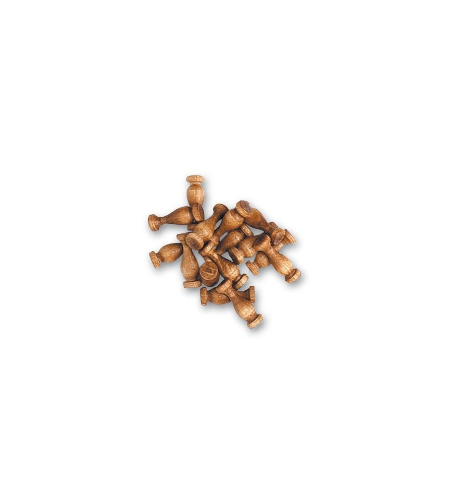 ARTESANIA LATINA 8542-14 Tralki drewniane (orzech) 14 mm - 15 sztuk