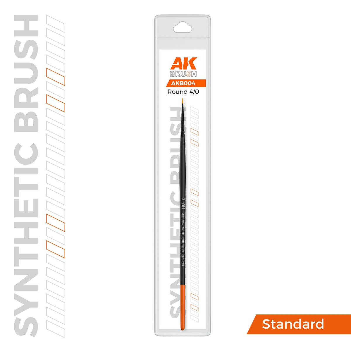 AK Interactive AKB004 AK SYNTHETIC BRUSH – ROUND 4/0 – imagen 2