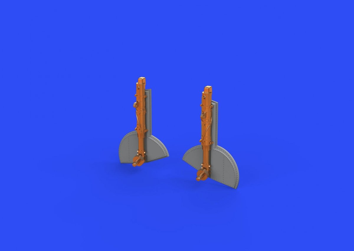 Eduard 648589 Spitfire Mk. I undercarriage legs BRONZE 1/48 EDUARD – imagen 2