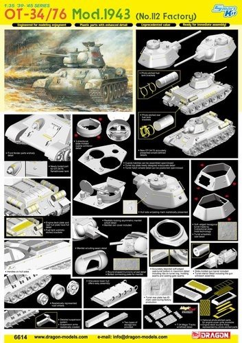 Dragon 6614 Soviet OT-34/76 model 1943 1/35 – zdjęcie 2