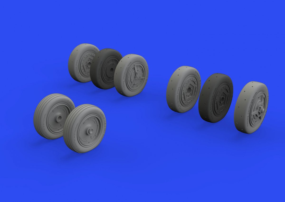 Eduard 648740 SR-71A wheels REVELL 1/48 – imagen 2