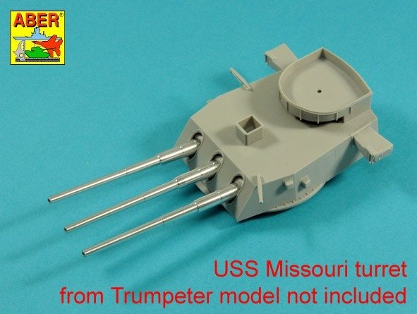 Aber 200L-01 Main Armament for US battleship Iova or Missouri 406mm x9, 127mm x20 1/200 – imagen 3