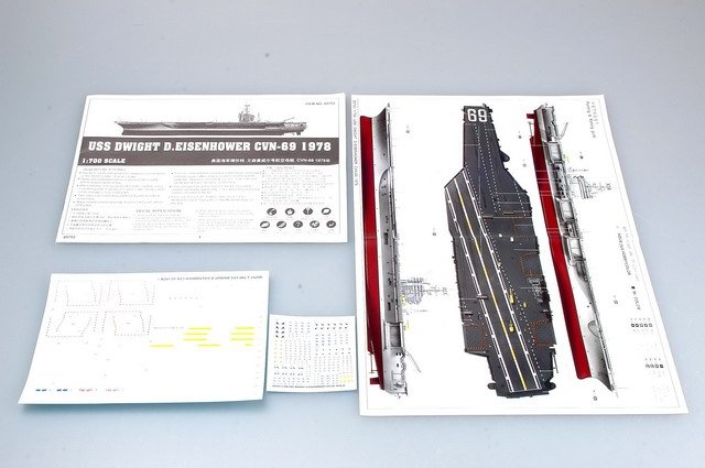 Trumpeter 05753 USS Dwight D.Eisenhower CVN-69 1978 1/700 – imagen 3