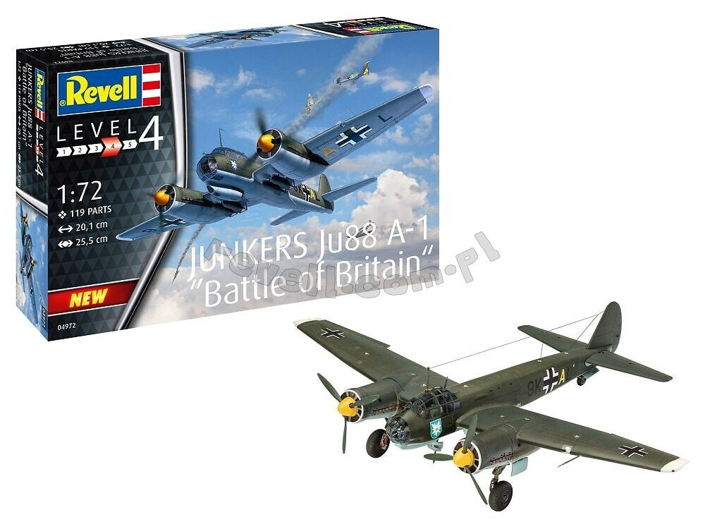 Revell 64972 Junkers Ju 88 A-1 Battle of Britain - model set 1/72 – Bild 2