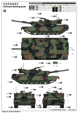 Trumpeter 00926 US M1A1 AIM MBT 1/16 – Bild 2