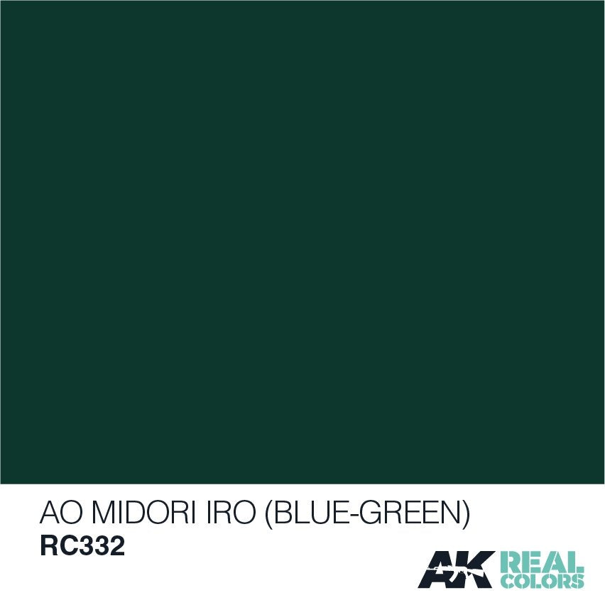 AK Interactive RC332 AO MIDORI IRO (BLUE-GREEN) 10ML – immagine 2
