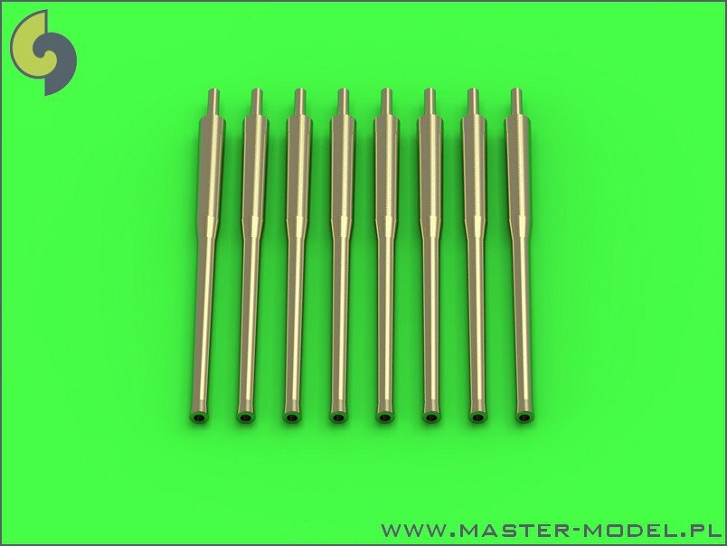 Master SM-350-083 IJN 12,7cm/50 (5in) 3rd Year Type barrels - for turrets without blastbags (8pcs) - most IJN destroyers built 1930-1945 1/350