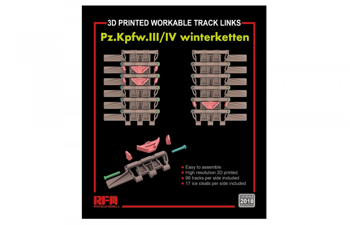 Rye Field Model 2018 Pz.Kpfw.III/IV winterketten 1/35 – Bild 2