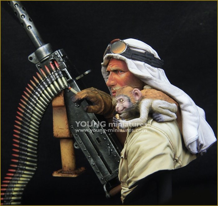 Young Miniatures YM1867 BRITISH SAS JEEP GUNNER North Africa 1941 1/10 – imagen 3