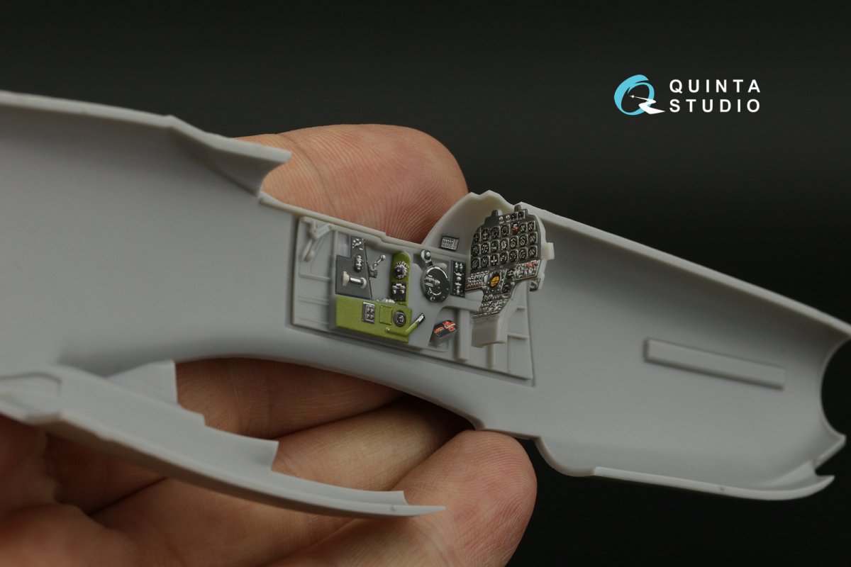 Intérieur imprimé en 3D et coloré sur papier décalcomanie Quinta Studio QD48363 F-82F Twin Mustang (Modelsvit) 1/48 – image 2