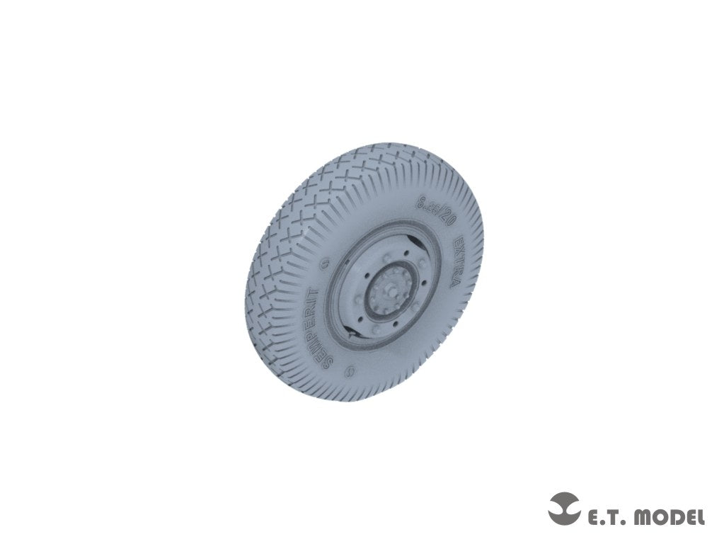E.T. Model P35-107 WWII German Sd.Kfz.234 Large Diameter Weighted Wheels Type.7 1/35 – imagen 4