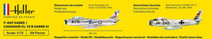Heller 80277 F-86F SABRE / CANADAIR CL-13 B SABRE VI 1/72 – imagen 5