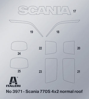 Italeri 3971 Scania S770 4x2 Normal Roof &amp;quot;Grey Cab&amp;quot; 1/24 – imagen 9