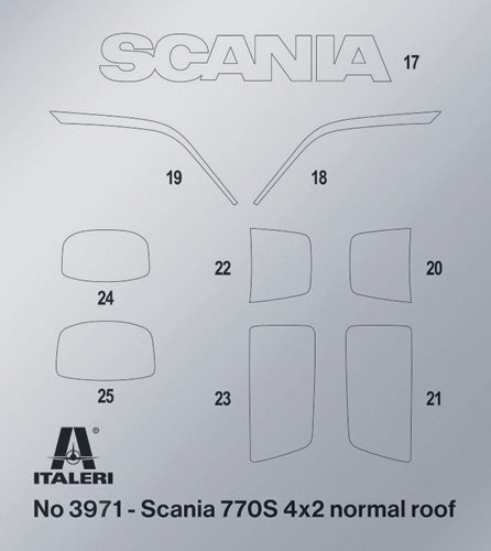 Italeri 3971 Scania S770 4x2 Normal Roof &amp;quot;Grey Cab&amp;quot; 1/24 – imagen 9