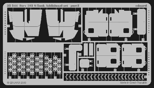 Eduard 35544 Strv.103 S-Tank additional set 1/35 Trumpeter – imagen 2
