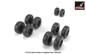 Armory Models AW72326 B-2 Spirit wheels w/ weighted tires 1/72 – immagine 2