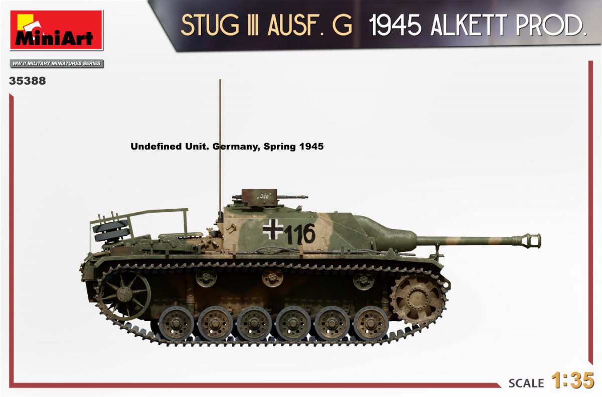 MiniArt 35388 STUG III AUSF. G 1945 ALKETT PROD. 1/35 – imagen 18