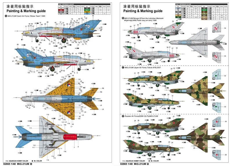 Trumpeter 02865 MiG-21UM Mongol B 1/48 – imagen 3