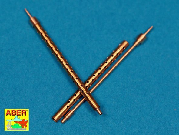 Aber A32013 Set of 2 barrels for 13,2 mm Japanese Type 3 aircraft machine guns used on Mitsubishi A6M5b/c, A6M7, A6M8 1/32 – immagine 4