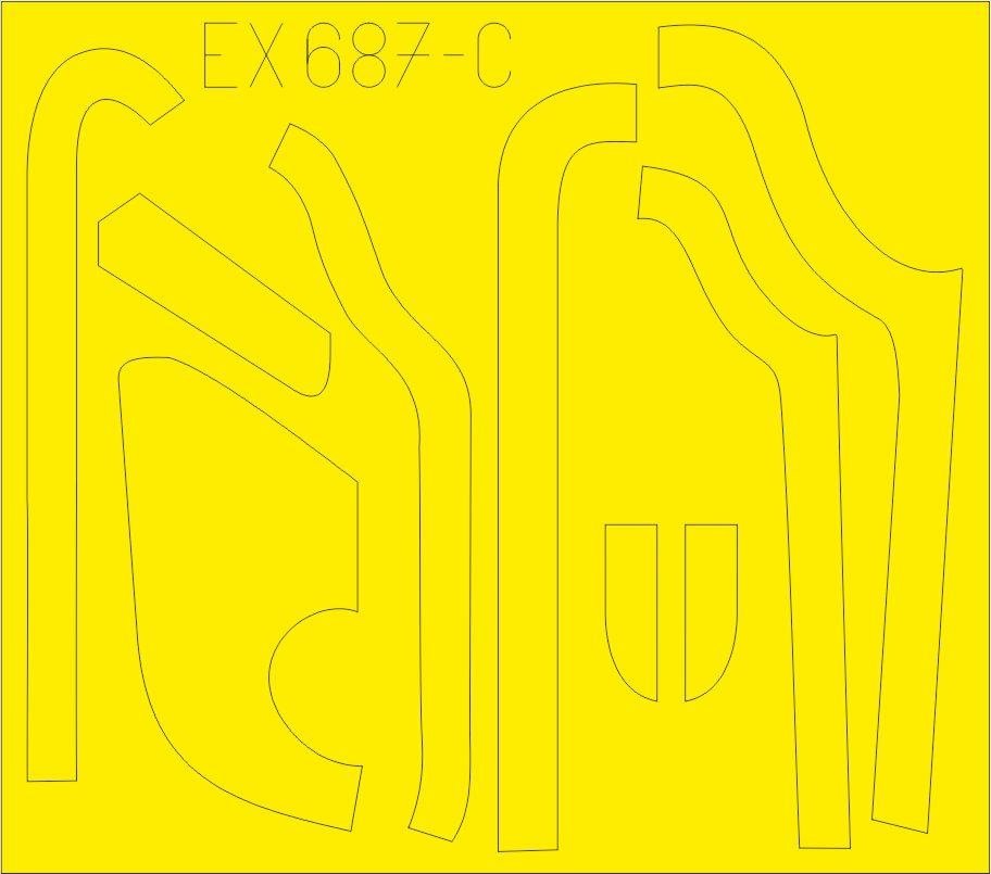 Eduard EX687 B-17G antiglare panels (DL &amp;amp; BO production) 1/48 HKM – imagen 3