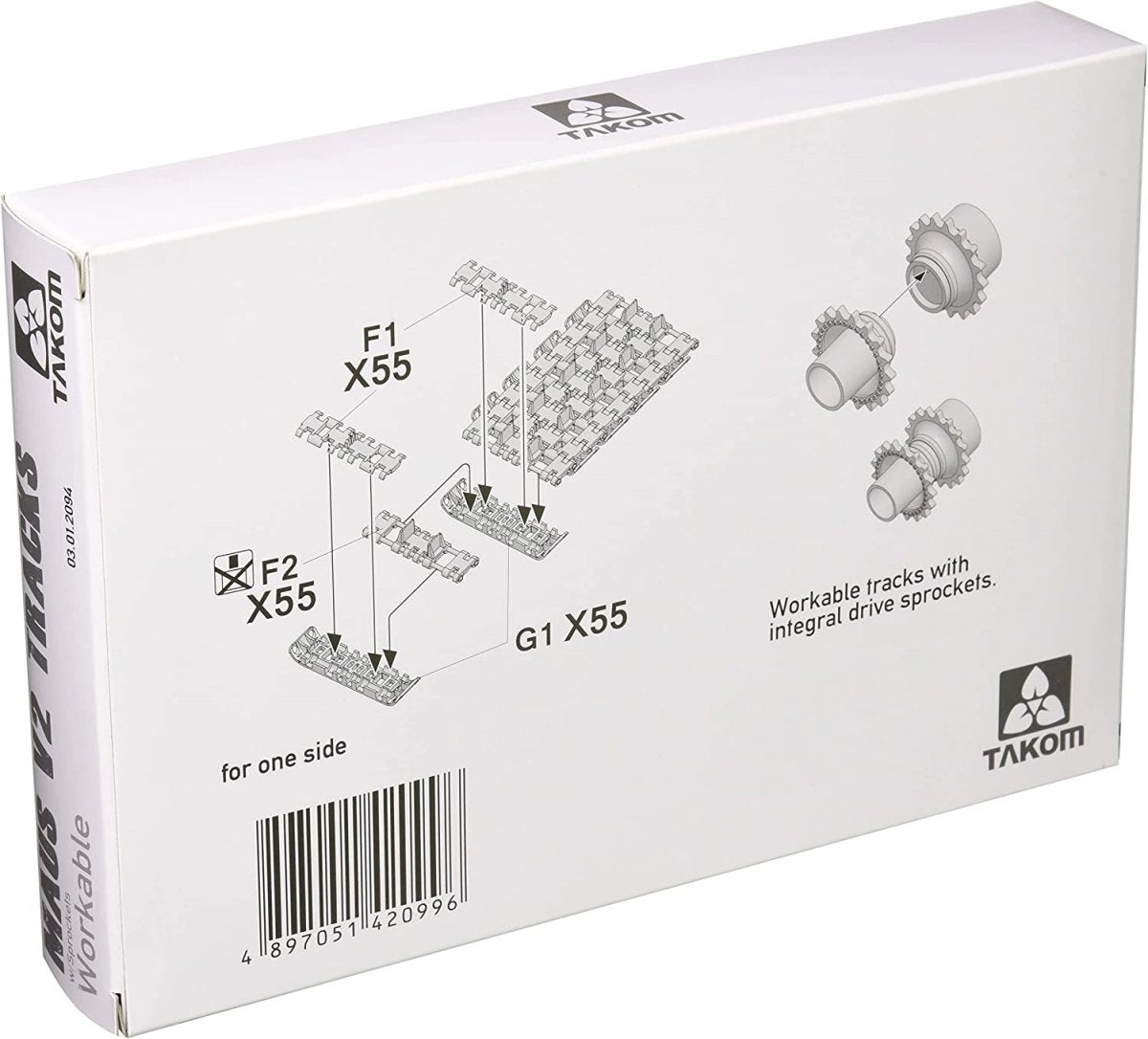 Takom 2094 Maus V2 Tracks with sprockets for Dragon kits 1/35 – imagen 3