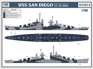 Vee Hobby V57012 USS San Diego CL-53 1944 1/700 – imagen 3
