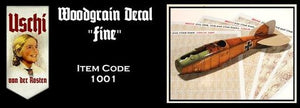 Uschi 1001 Woodgrain Decal Aircraft &amp;quot;Fine&amp;quot; 1/72