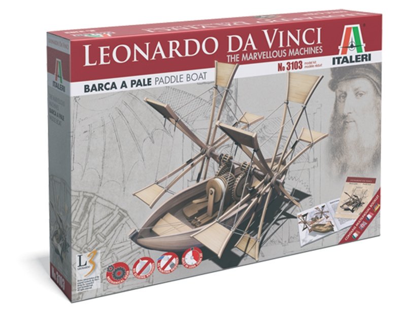 Italeri 3103 Leonardo Da Vinci marvelous machine-Paddle ship