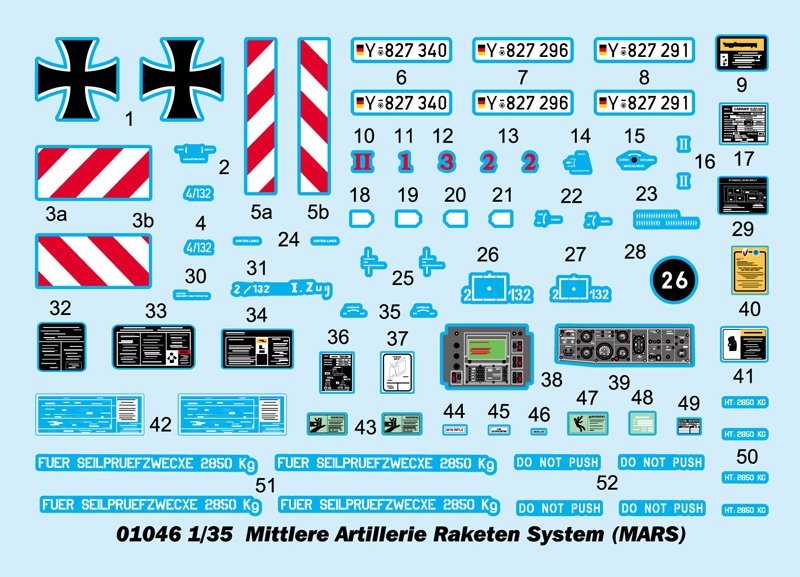 Trumpeter 01046 Mittlere Artillerie Raketen System MARS 1/35 – imagen 4