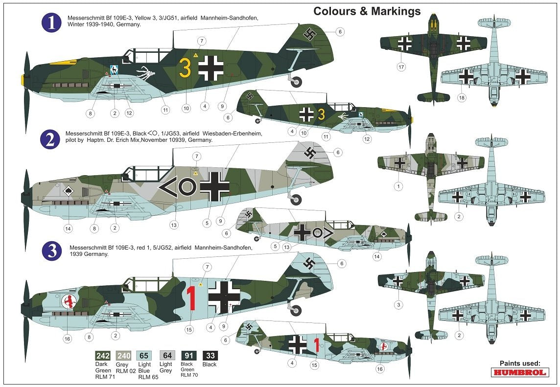 AZ Model AZ7665 Bf 109E-3 „Sitzkrieg“ 1939″ 1/72 – immagine 2