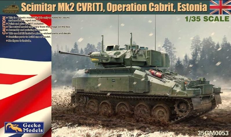 Maquette Gecko Models 35GM0053 Scimitar Mk2 CVR(T), Opération Cabrit, Estonie, échelle 1/35