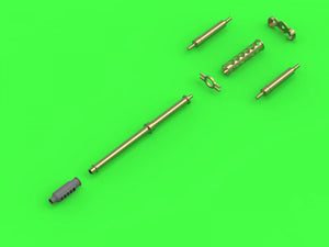 Maquette Master AM-72-109 AH-64 Apache - Canon mitrailleur M230 (30 mm), tubes Pitot et antenne de queue (résine, photodécoupe et pièces tournées) 1/72 – image 2