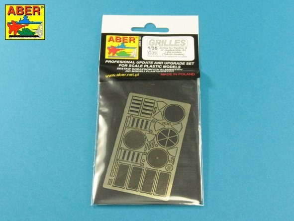 Aber 35G35 Grilles for Panther, Ausf.G; Jagdpanther, Ausf.G2 - Late Models for Takom 1/35 – zdjęcie 2