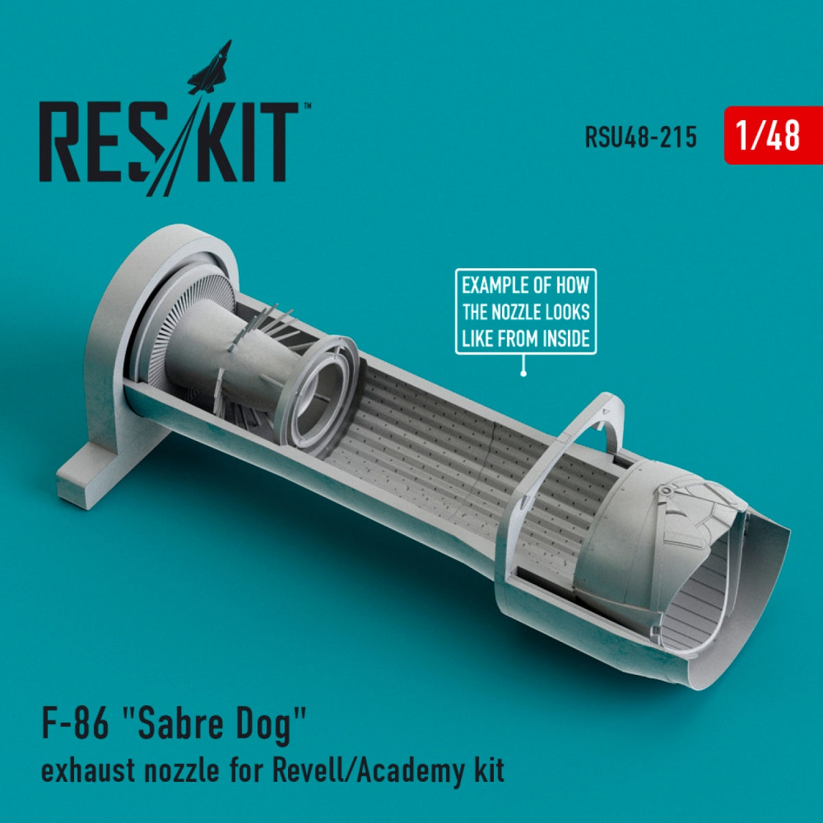 RESKIT RSU48-0215 F-86 SABRE DOG EXHAUST NOZZLE FOR REVELL/ACADEMY KIT 1/48 – zdjęcie 2