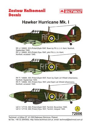 Techmod 72006 - Hawker Hurricane Mk I 1/72 – imagen 2
