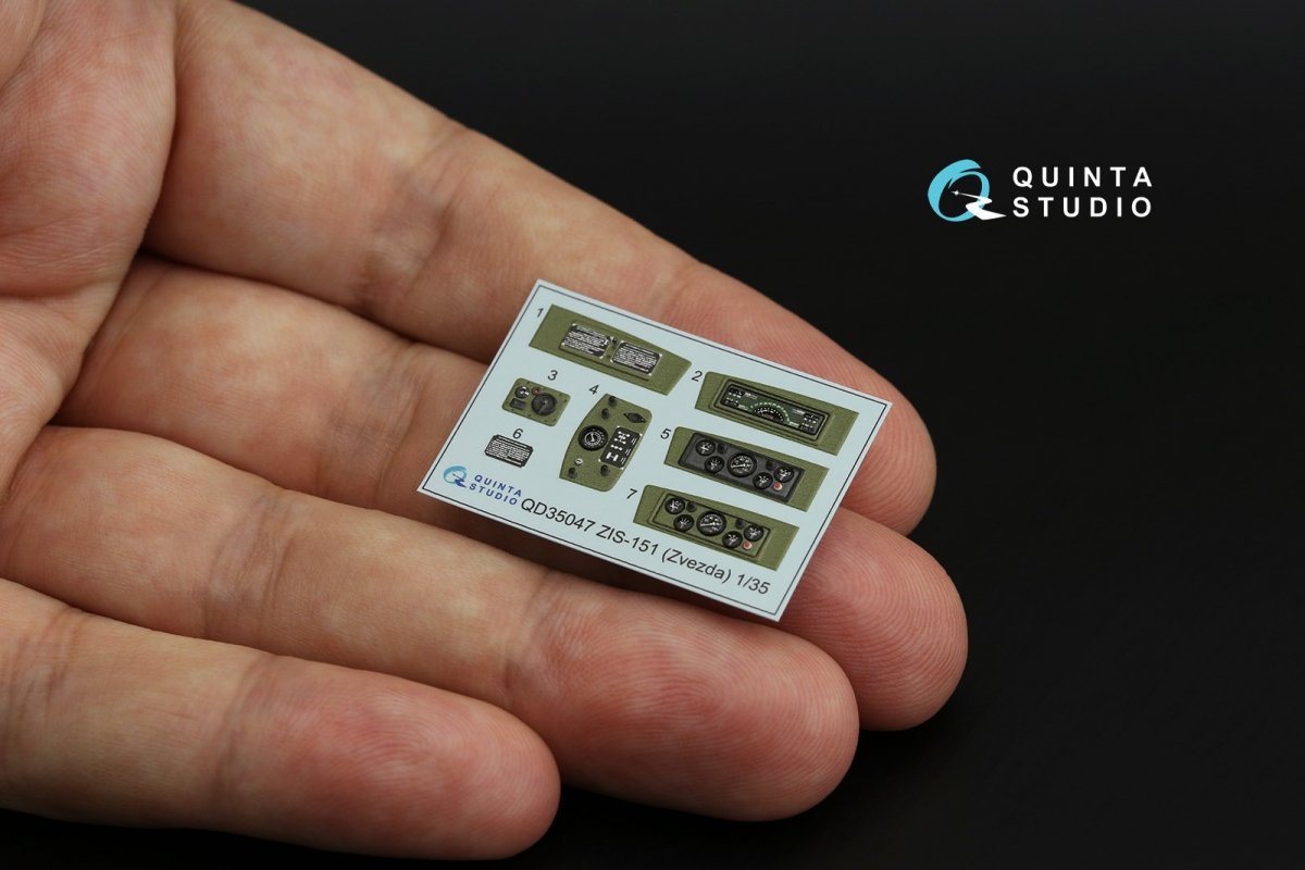 Quinta Studio QD35047 ZiS-151 3D-Printed &amp;amp; coloured Interior on decal paper (Zvezda) 1/35 – zdjęcie 9