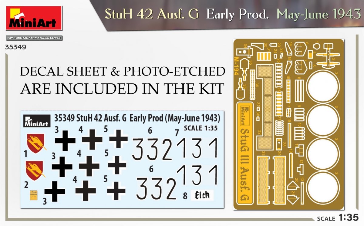 Mini Art 35349 StuH 42 Ausf. G Early Prod. May-June 1943 1/35 – image 2